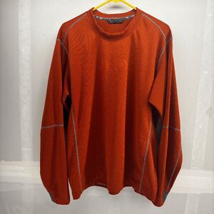 Salomon MotoMesh Jersey Orange L/XL Technical Shirt Pullover Base Layer Ski EUC